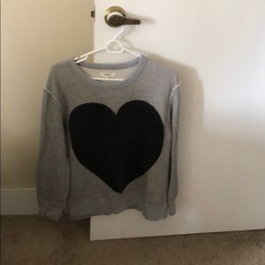 Madewell great sweater with large heart